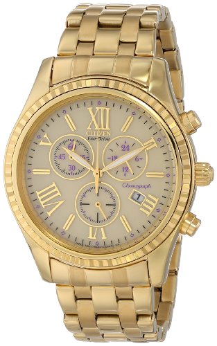 AAA 1:1 Replica Citizen Ladies Watches Gold Dial Eco Drive 40MM FB1362-59P Watch