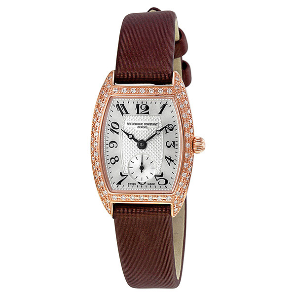 Frederique-Constant-Art-Deco Ladies Watches Silver Dial Quartz 25 x 22MM FC-235M1TPV24 Watch