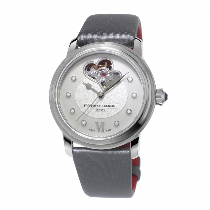 AAA 1:1 Replica Frederique-Constant-rld-Heart-Federation Ladies Watches Silver Dial Automatic 34MM FC-310WHF2P6 Watch