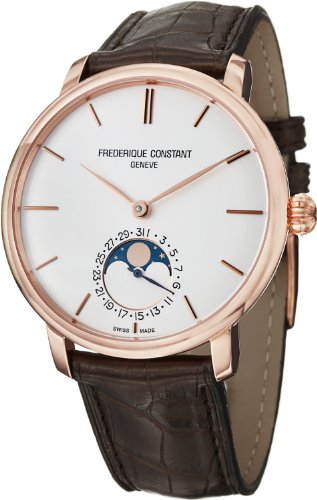Frederique-Constant-Slimline Mens Watches White Dial Automatic 42MM FC-705V4S4 Watch
