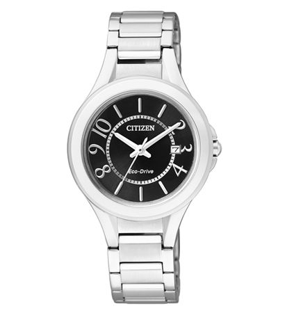 AAA 1:1 Replica Citizen-Eco-Drive Ladies Watches Black Dial Eco Drive 33MM FE1020-53E Watch