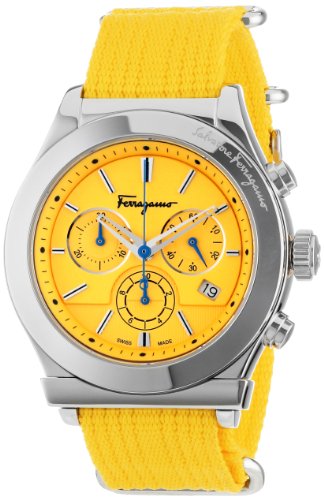 AAA 1:1 Replica Salvatore-Ferragamo Mens Watches Yellow Dial Quartz 42MM FF3030013 Watch