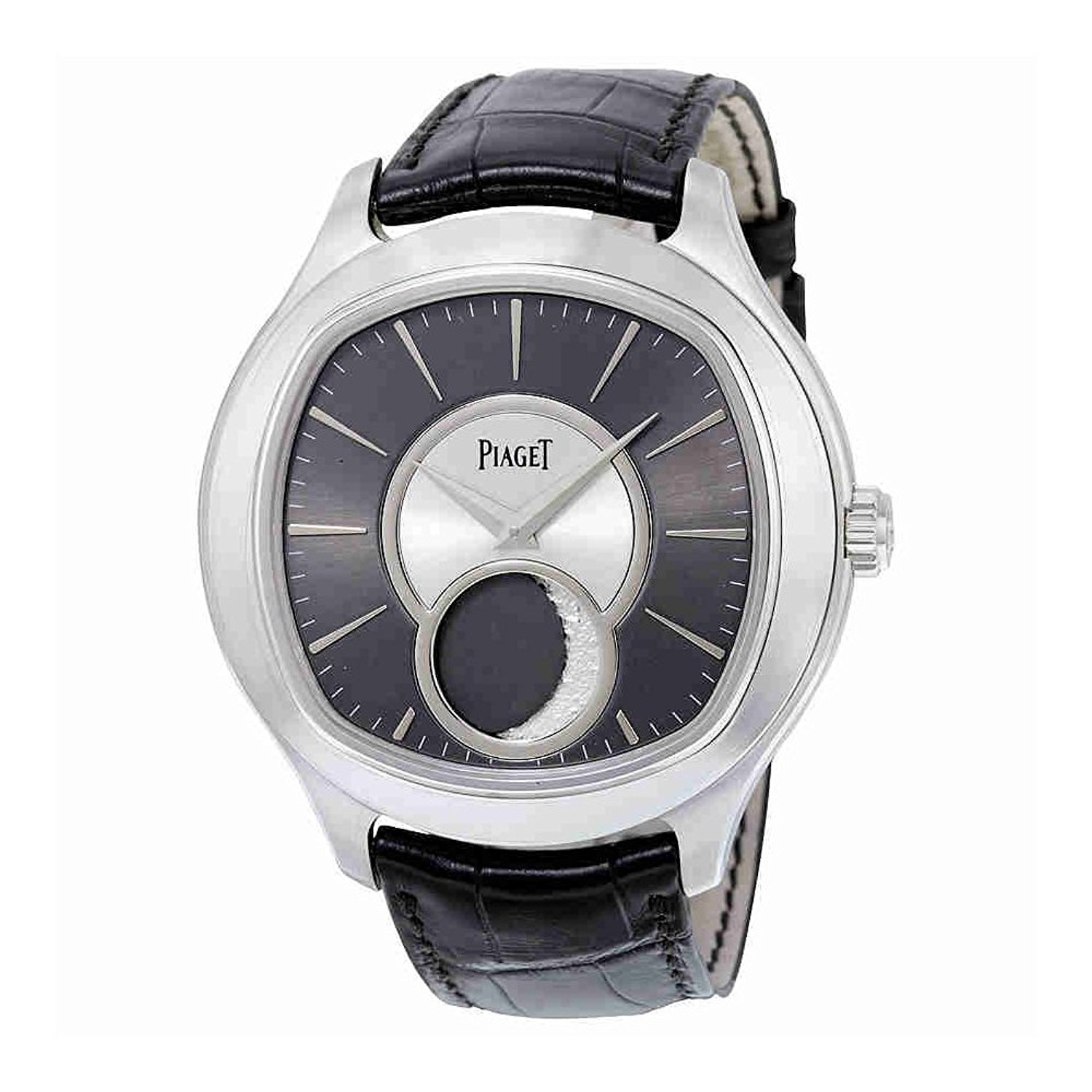 Piaget Watches : G0A34021 Grey Dial Fixed 18kt White Gold Band Men Watch