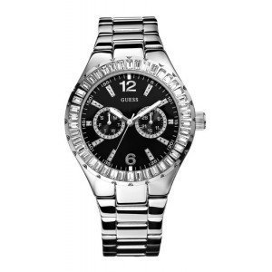 AAA 1:1 Replica Guess Ladies Watches Black Dial Quartz 40MM G12578L Watch