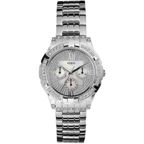 AAA 1:1 Replica Guess Ladies Watches Silver Dial Quartz 39MM G12579L Watch