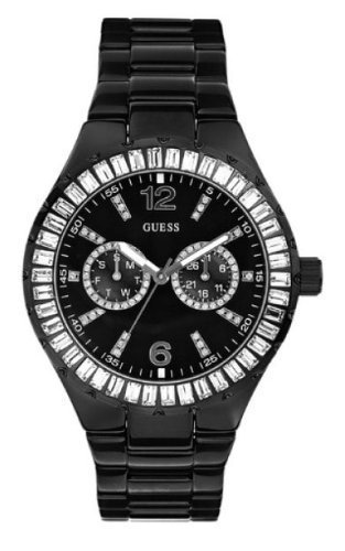 AAA 1:1 Replica Guess Ladies Watches Black Dial Japanese Quartz 40MM G13553L Watch