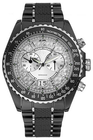AAA 1:1 Replica Guess Mens Watches Silver Textured Dial Swiss Quartz 45MM G46001G1 Watch
