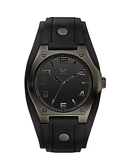 AAA 1:1 Replica Guess Mens Watches Black Dial Analog Quartz 44MM G89041G1 Watch