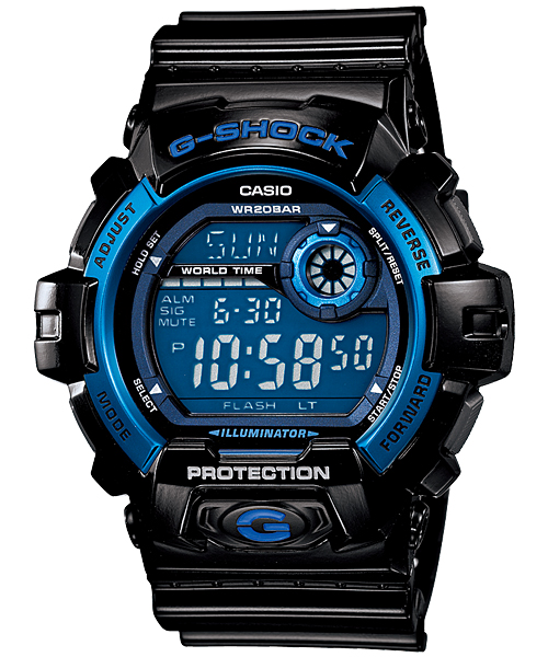 AAA 1:1 Replica Casio-G-shock Mens Watches Blue Dial Quartz 55.1MM G-8900A-1 Watch