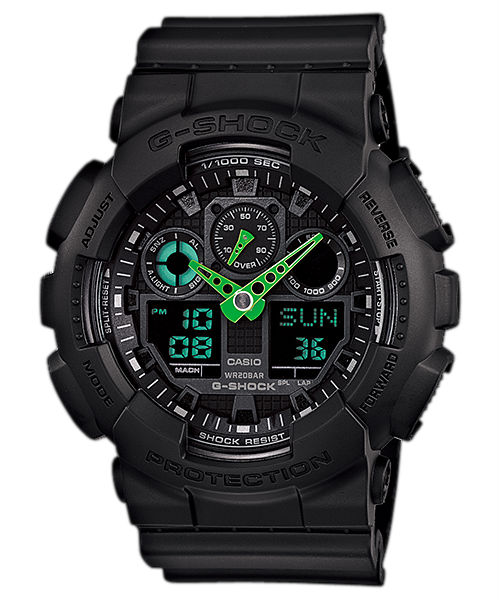 AAA 1:1 Replica Casio-G-shock Mens Watches Black Dial Quartz 55 x 51.2MM GA-100C-1A3 Watch