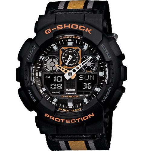 AAA 1:1 Replica Casio-G-shock Mens Watches Black Dial Quartz 51.2MM GA-100MC-1A4 Watch