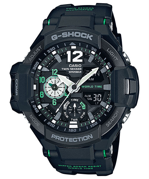 AAA 1:1 Replica Casio-G-shock Mens Watches Black Dial Quartz 50.8 x 52.1MM GA-1100-1A3 Watch