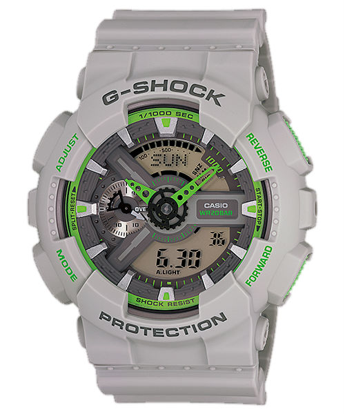 AAA 1:1 Replica Casio-G-shock Mens Watches Gray Dial Quartz 55 x 51.2MM GA-110TS-8A3 Watch