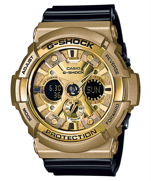 AAA 1:1 Replica Casio-G-shock Mens Watches Gold Dial Quartz 55.1 x 52.5MM GA-200GD-9B2 Watch
