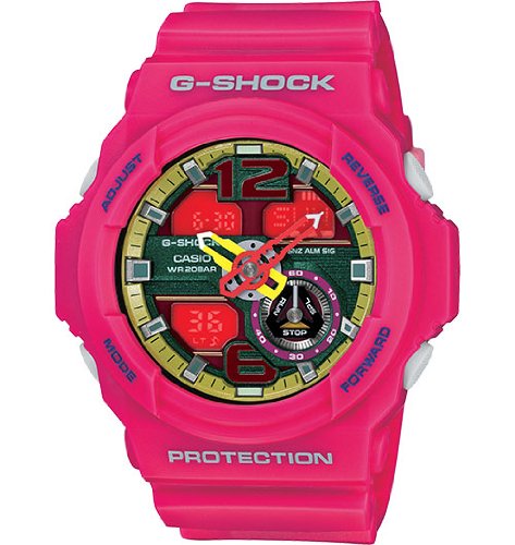 AAA 1:1 Replica Casio-G-shock Mens Watches Pink Dial Quartz 52.2MM GA-310-4A Watch