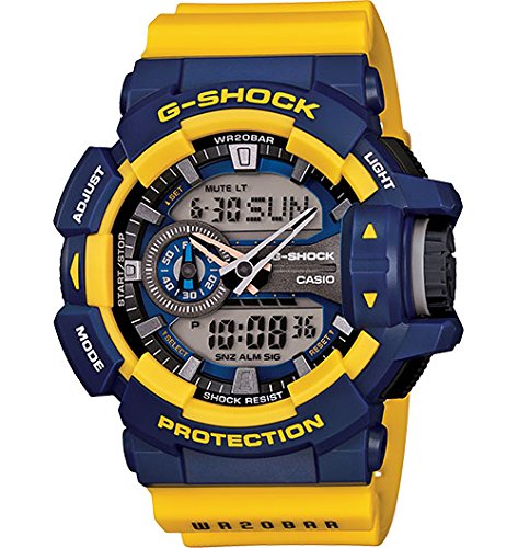 AAA 1:1 Replica Casio-G-shock Mens Watches Gray Dial Quartz 55 x 51.9MM GA-400-9B Watch