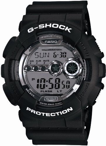 AAA 1:1 Replica Casio-G-shock Mens Watches Silver Dial Quartz 55MM GD-100BW-1JF Watch
