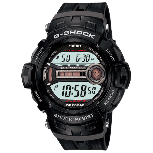 AAA 1:1 Replica Casio-G-shock Mens Watches Silver Dial Japanese Quartz 56.6MM GD-200-1JF Watch