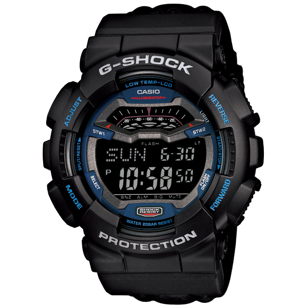 AAA 1:1 Replica Casio-G-shock Mens Watches Black Dial Japanese Quartz 51.2MM GLS-100-1JF Watch