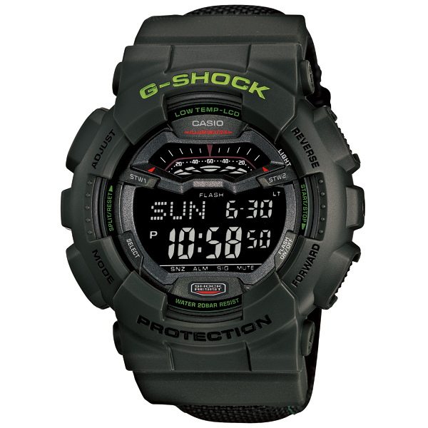 AAA 1:1 Replica Casio-G-shock Mens Watches Black Dial Japanese Quartz 51.2MM GLS-100-3JF Watch
