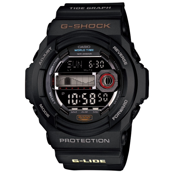 AAA 1:1 Replica Casio-G-shock Mens Watches Black Dial Japanese Quartz 55.1MM GLX-150-1JF Watch