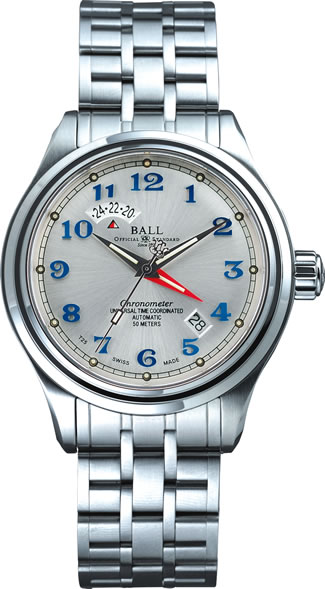 AAA 1:1 Replica Ball-TrainMaster Mens Watches Silver Dial Automatic 41MM GM1020D-SCJ-SL Watch