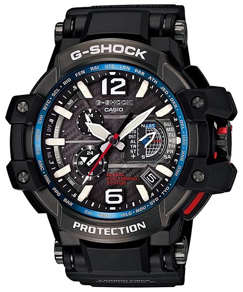 AAA 1:1 Replica Casio-G-shock Mens Watches Black Dial Solar 56MM GPW-1000-1A Watch