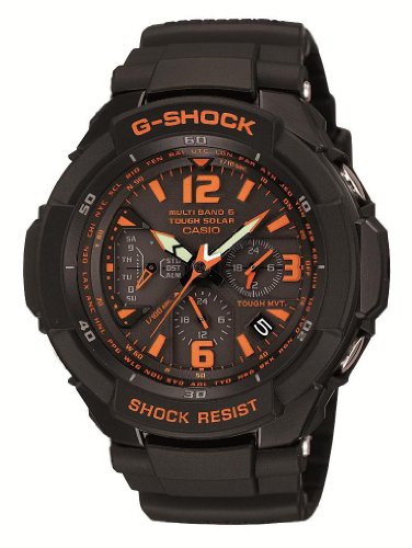 AAA 1:1 Replica Casio-G-shock Mens Watches Black Dial Solar 52.5MM GW-3000B-1AJF Watch