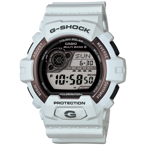 AAA 1:1 Replica Casio-G-shock Mens Watches Silver Dial Solar 55.1MM GW-8900LG-8JF Watch