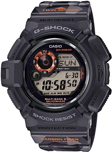 AAA 1:1 Replica Casio-G-shock Mens Watches Gray Dial Tough Solar 50MM GW-9300CM-1 Watch