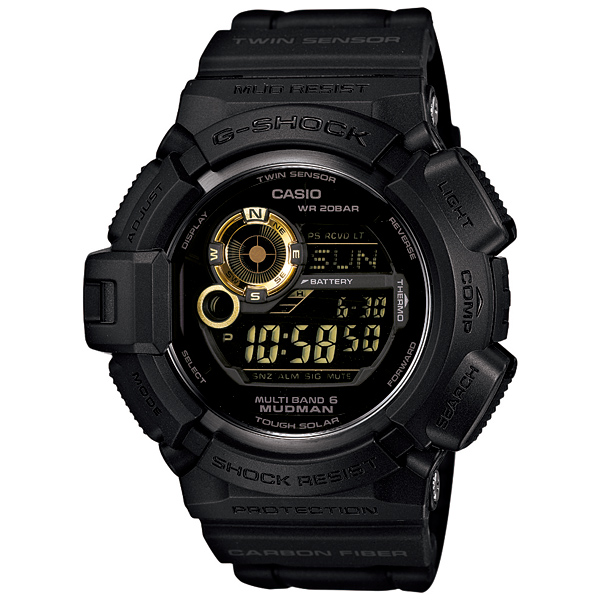 AAA 1:1 Replica Casio-G-shock Mens Watches Black Dial Solar 53MM GW-9300GB-1JF Watch