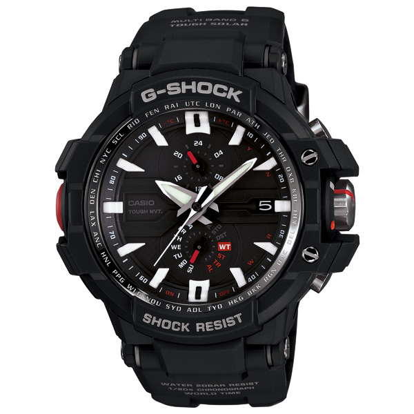 AAA 1:1 Replica Casio-G-shock Mens Watches Black Dial Solar 54.1MM GW-A1000-1AJF Watch