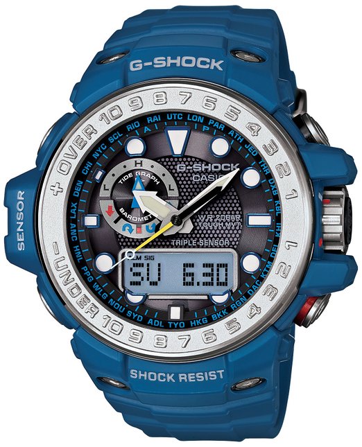 AAA 1:1 Replica Casio-G-shock Mens Watches Black Dial Solar 44.9 x 55.8MM GWN-1000-2A Watch