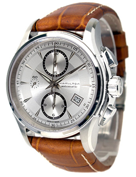 AAA 1:1 Replica Hamilton-Jazzmaster-Auto-Chrono Mens Watches Silver Dial Automatic Chronograph H32616553 Watch
