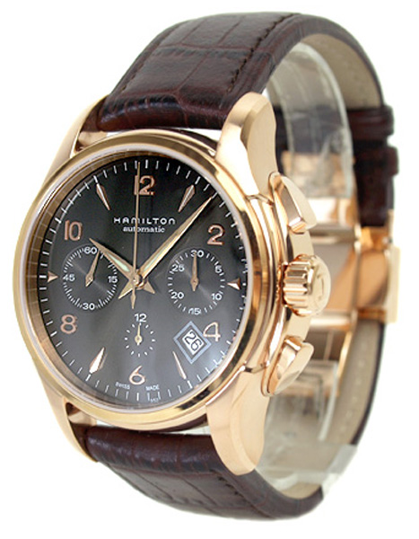 AAA 1:1 Replica Hamilton-Jazzmaster-Auto-Chrono Mens Watches Black Dial Automatic 42MM H32646595 Watch