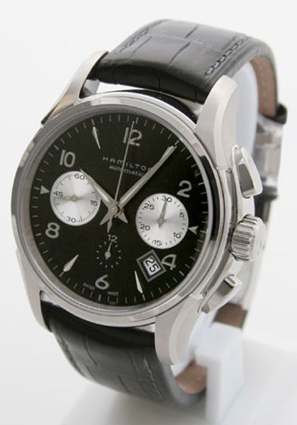 AAA 1:1 Replica Hamilton-Jazzmaster-Auto-Chrono Mens Watches Black Dial Automatic 42MM H32656833 Watch