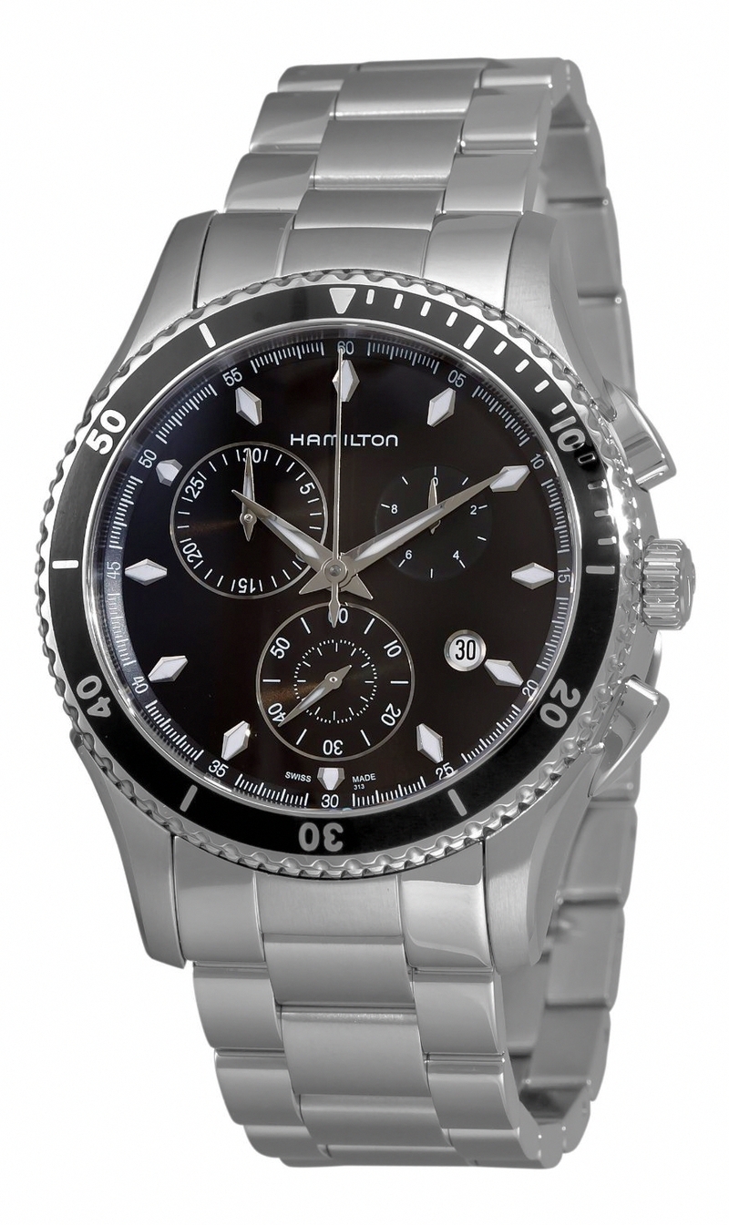 AAA 1:1 Replica Hamilton Mens Watches Black Dial Swiss Quartz 44MM H37512131 Watch