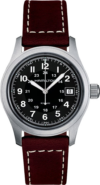 AAA 1:1 Replica Hamilton-Khaki-Field-Quartz-38mm Mens Watches Black Dial Quartz H68411533 Watch