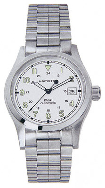 AAA 1:1 Replica Hamilton-Khaki-Field-Auto-38mm Mens Watches Silver Dial Automatic H70455153 Watch