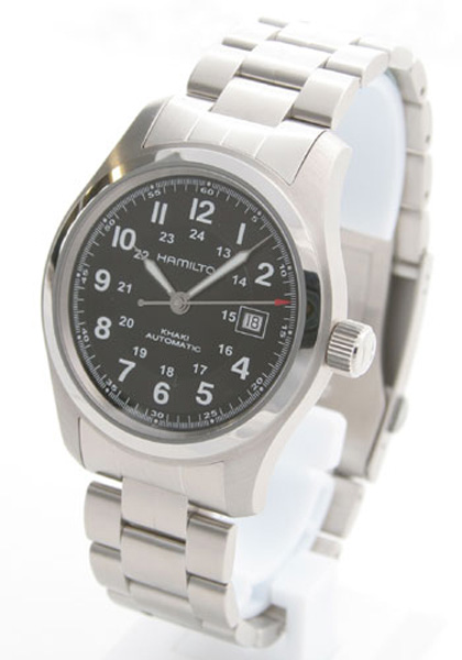 AAA 1:1 Replica Hamilton-Khaki-Field-Auto-38mm Mens Watches Black Dial Automatic H70515137 Watch