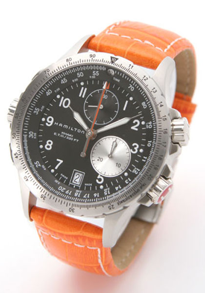 AAA 1:1 Replica Hamilton-Khaki-Eto-Flyback Mens Watches Black Dial Quartz H77612933 Watch