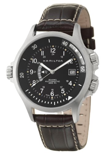 AAA 1:1 Replica Hamilton-Khaki Mens Watches Black Dial Analogue Quartz 42MM H77615833 Watch