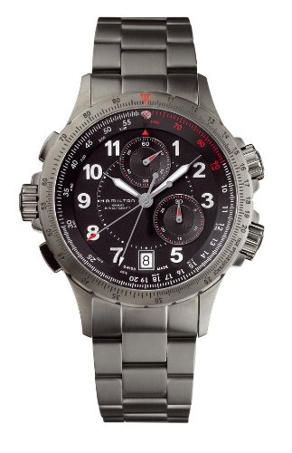 AAA 1:1 Replica Hamilton Mens Watches Black Dial Quartz 44MM H77672133 Watch