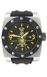 AAA 1:1 Replica Christian-Audigier Mens Watches Black Dial Japanese Quartz HOR-506 Watch