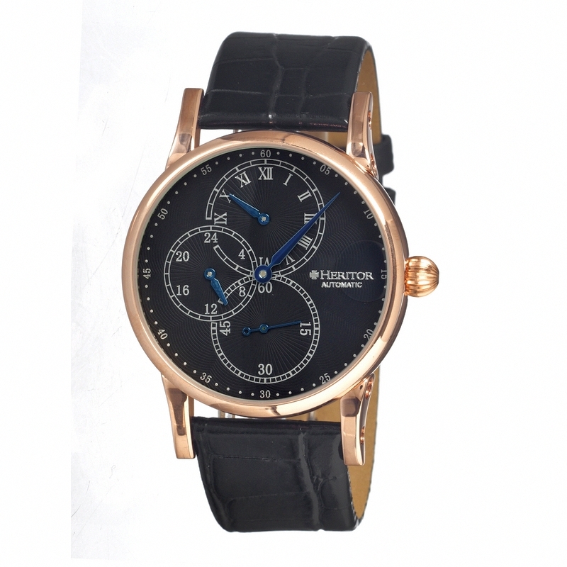 AAA 1:1 Replica Heritor-Thomson Mens Watches Black Dial Automatic 41MM HR1104 Watch