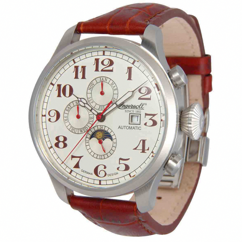 AAA 1:1 Replica Ingersoll-Buffallo-Iii Mens Watches Beige Dial Automatic 47MM IN1616CR Watch