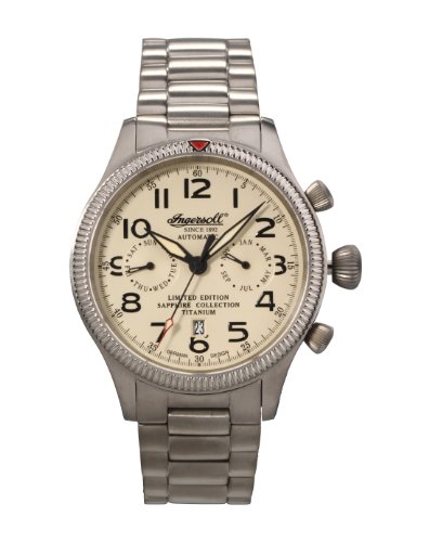 AAA 1:1 Replica Ingersoll Mens Watches Beige Dial Automatic 45MM IN1630TCRM Watch