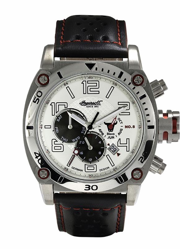 AAA 1:1 Replica Ingersoll-Bison-No-8 Mens Watches White Dial Automatic 44MM IN2806WH Watch