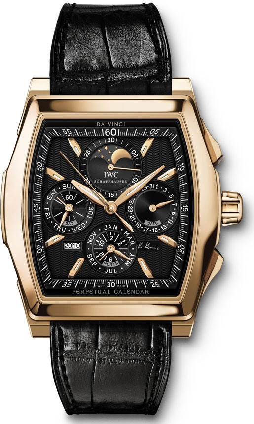 AAA 1:1 Replica IWC-Da-Vinci Mens Watches Black Dial Automatic 43.1 x 44MM IW376205 Watch