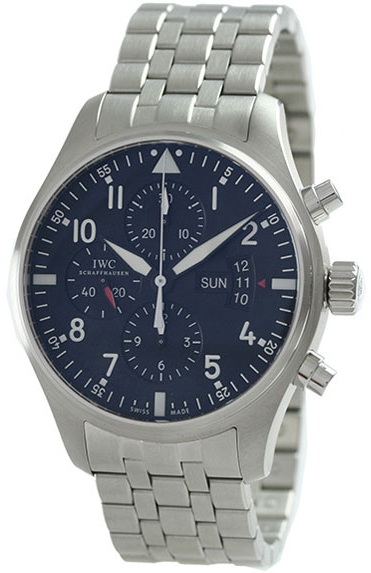 AAA 1:1 Replica IWC-Pilots-Watch Mens Watches Black Dial Swiss Automatic 43MM IW377704 Watch